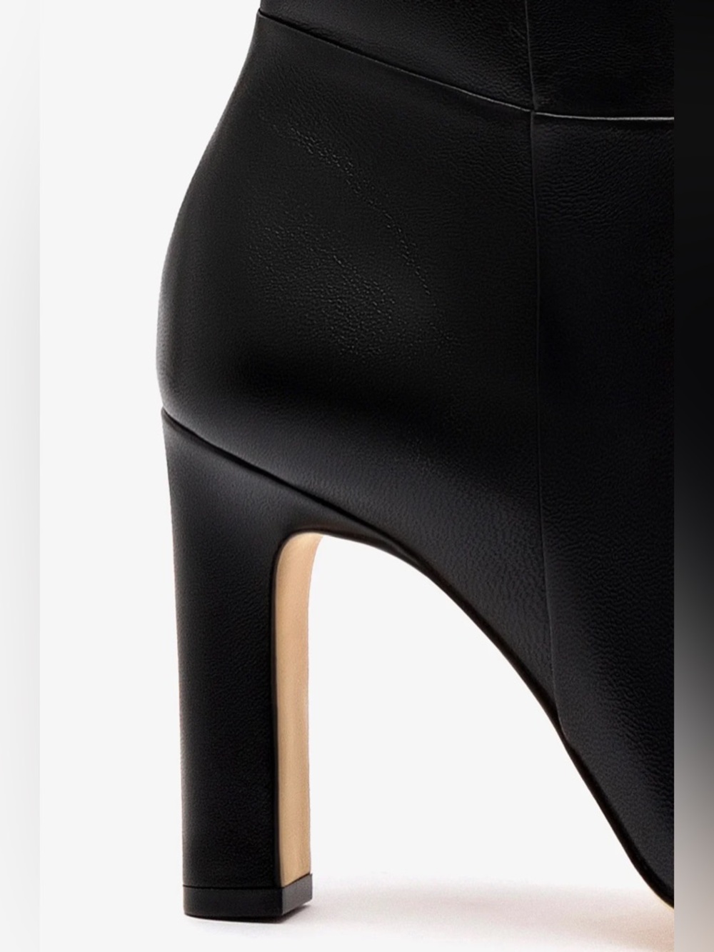 Larroude Cindy Hi Boot In Black Leather NWT - Picture 13 of 15